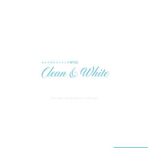 Ü design (ue_taro)さんのセルフホワイトニング店舗「Clean & White」ロゴへの提案