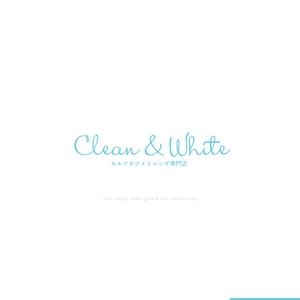 Ü design (ue_taro)さんのセルフホワイトニング店舗「Clean & White」ロゴへの提案