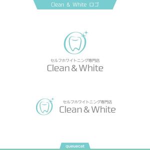 queuecat (queuecat)さんのセルフホワイトニング店舗「Clean & White」ロゴへの提案