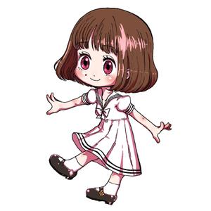 躯咲マドロミ ()さんのYoutube等で使用する女性二頭身デフォルメキャラクターデザインへの提案