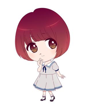 m-hosoda (miomiopom_1008)さんのYoutube等で使用する女性二頭身デフォルメキャラクターデザインへの提案