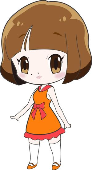 jun jun (cute0706)さんのYoutube等で使用する女性二頭身デフォルメキャラクターデザインへの提案