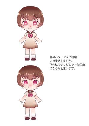 ちむ (asuma_chimu)さんのYoutube等で使用する女性二頭身デフォルメキャラクターデザインへの提案
