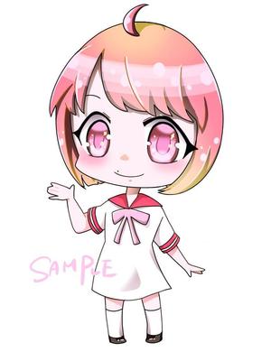 とんてぃ (bonne_nuit72)さんのYoutube等で使用する女性二頭身デフォルメキャラクターデザインへの提案