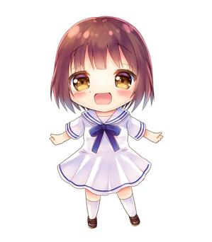 よらりぃ☆ (yorarry)さんのYoutube等で使用する女性二頭身デフォルメキャラクターデザインへの提案