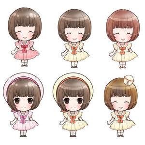 黛 (Yurichiao-70)さんのYoutube等で使用する女性二頭身デフォルメキャラクターデザインへの提案