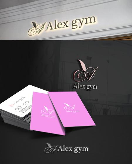 D.R DESIGN (Nakamura__)さんのパーソナルトレーニングジム「Alex gym」のロゴへの提案