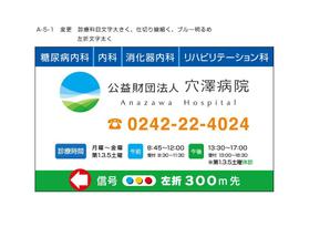 horohoro (horohoro)さんの病院の案内看板のデザイン制作への提案