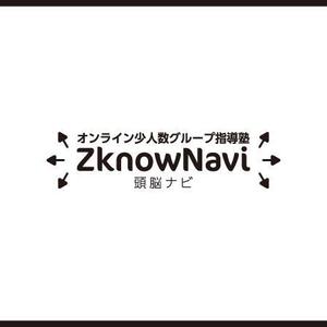 RDO@グラフィックデザイン (anpan_1221)さんのオンライン学習塾「ZknowNavi」のイラストロゴおよび文字ロゴへの提案