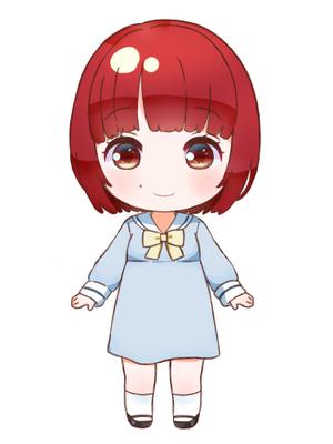 モツ煮子美 (ynh1128)さんのYoutube等で使用する女性二頭身デフォルメキャラクターデザインへの提案