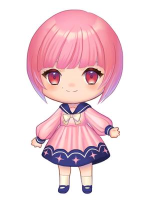 けもかも (kemokam0)さんのYoutube等で使用する女性二頭身デフォルメキャラクターデザインへの提案