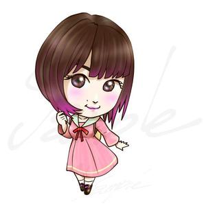 宮園 建吾 (KNG0621)さんのYoutube等で使用する女性二頭身デフォルメキャラクターデザインへの提案