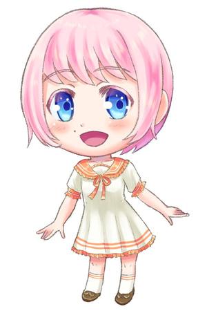 紅 シロド ()さんのYoutube等で使用する女性二頭身デフォルメキャラクターデザインへの提案