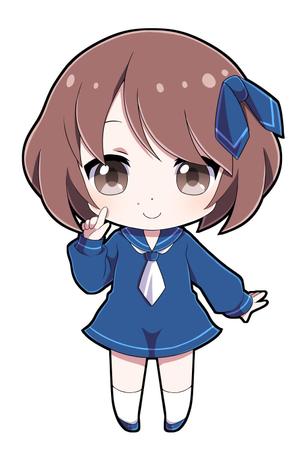 甘枝くら (mizuiroxx)さんのYoutube等で使用する女性二頭身デフォルメキャラクターデザインへの提案