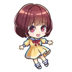 - (tabinomanimani)さんのYoutube等で使用する女性二頭身デフォルメキャラクターデザインへの提案
