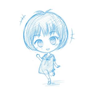 Sanacha (chata_0213)さんのYoutube等で使用する女性二頭身デフォルメキャラクターデザインへの提案