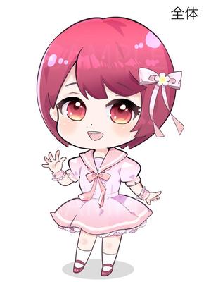 tama design イラスト/映像 (tamamitu1030)さんのYoutube等で使用する女性二頭身デフォルメキャラクターデザインへの提案