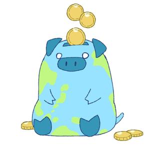 マリー ()さんの豚の貯金箱のイラストへの提案