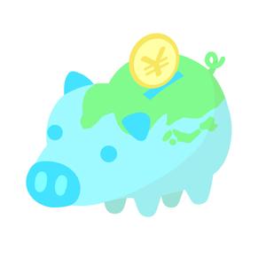 Rocomoko (Rocomoko)さんの豚の貯金箱のイラストへの提案