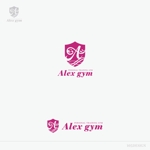 YON-DESIGN (10-MO)さんのパーソナルトレーニングジム「Alex gym」のロゴへの提案