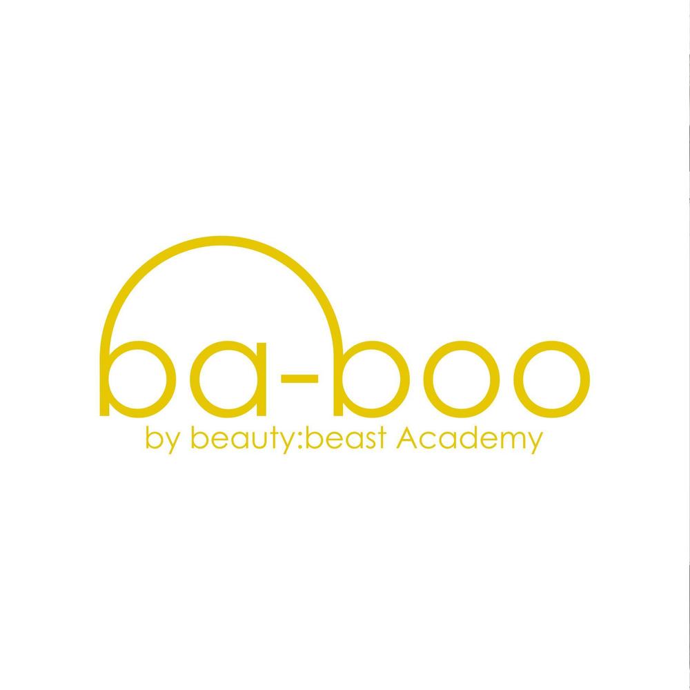 美容室『ba-boo by beauty:beast  Academy』ロゴ作成     