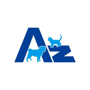 でぃで ()さんの動物病院　Azをメインに犬と猫のシルエットを組み合わせたロゴへの提案