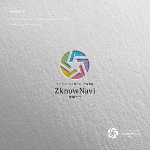 doremi (doremidesign)さんのオンライン学習塾「ZknowNavi」のイラストロゴおよび文字ロゴへの提案