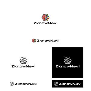 BUTTER GRAPHICS (tsukasa110)さんのオンライン学習塾「ZknowNavi」のイラストロゴおよび文字ロゴへの提案