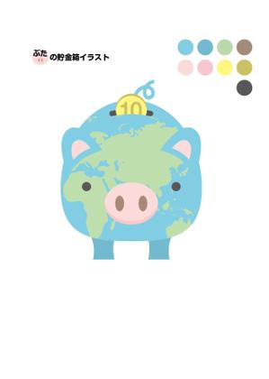 roco0066 (hyrolin)さんの豚の貯金箱のイラストへの提案