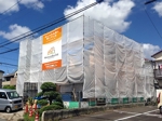 suzunaru (suzunaru)さんの新築一戸建て住宅建設会社「株式会社ネクサスビルド」の工事現場にかけるイメージシートへの提案