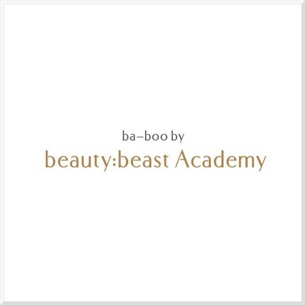 美容室『ba-boo by beauty:beast  Academy』ロゴ作成     