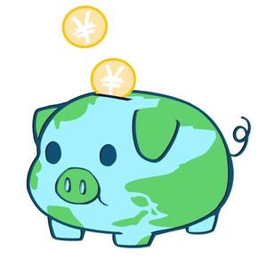 黛 (Yurichiao-70)さんの豚の貯金箱のイラストへの提案