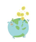 Ngo_design (Triangle_dot)さんの豚の貯金箱のイラストへの提案