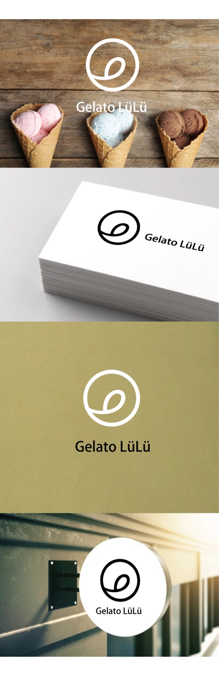 serihana (serihana)さんのジェラート店名「Gelato　LüLü」のロゴデザインへの提案