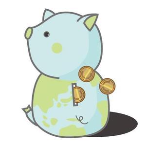 富田真美 (maruko0402)さんの豚の貯金箱のイラストへの提案