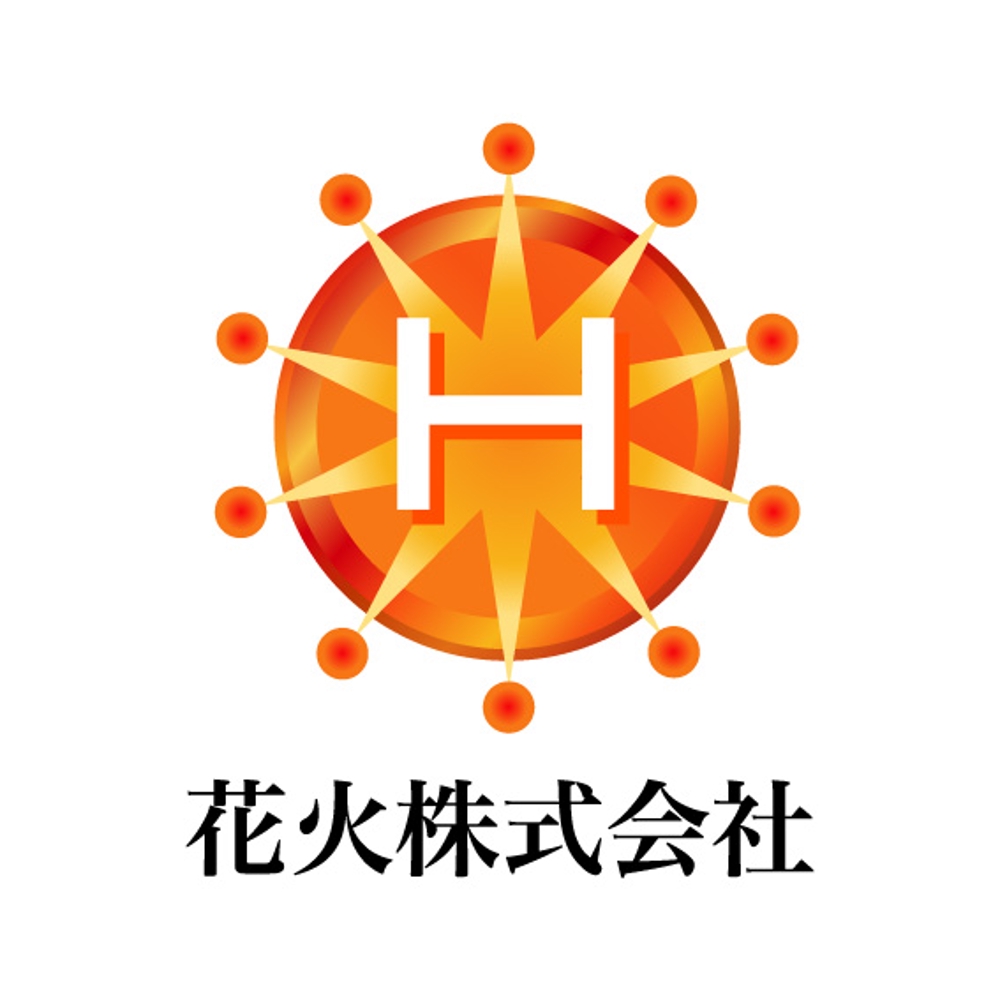 「花火株式会社」のロゴ作成