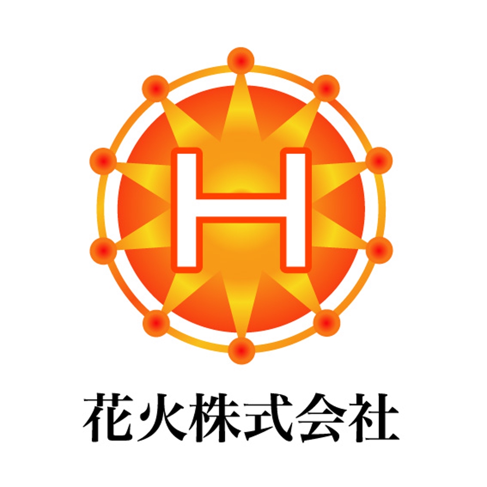 「花火株式会社」のロゴ作成