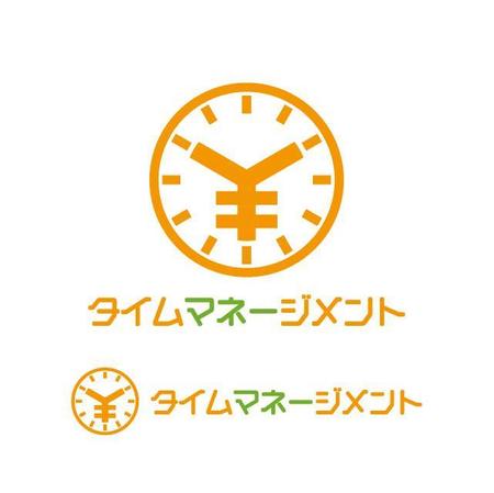 j-design (j-design)さんの当社コンテンツの一つ「タイム”マネー”ジメント」の文字を含めたロゴへの提案