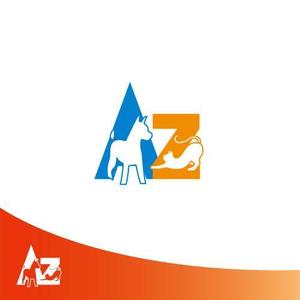 BlueSide (blue_side_studio)さんの動物病院　Azをメインに犬と猫のシルエットを組み合わせたロゴへの提案