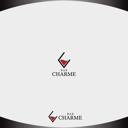 D.R DESIGN (Nakamura__)さんの飲食店「Bar Charme」のロゴとマークへの提案