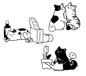 あまぐりのすけ (amagrinosuke)さんの「カギしっぽ猫」のイラスト募集への提案