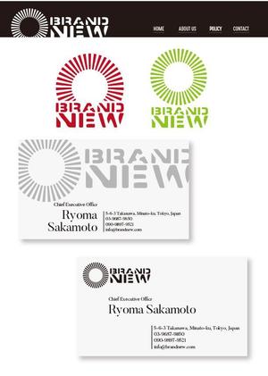 マーズデザイン　落合正道 (marrs)さんの会社のロゴ制作「株式会社BRANDNEW」への提案