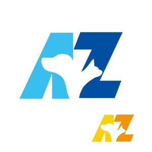 marukei (marukei)さんの動物病院　Azをメインに犬と猫のシルエットを組み合わせたロゴへの提案