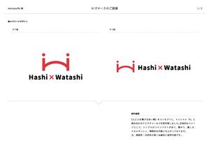 Elephant Design (Elephant_Label)さんのHashi×Watashi プロジェクトのロゴデザインへの提案