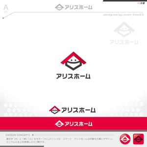 okam- (okam_free03)さんの住宅会社　新モデル　ブランド名「アリスホーム」のロゴ制作のお願いへの提案