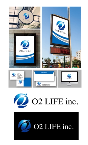 King_J (king_j)さんの会社のロゴ製作依頼【O2 LIFE inc.】への提案