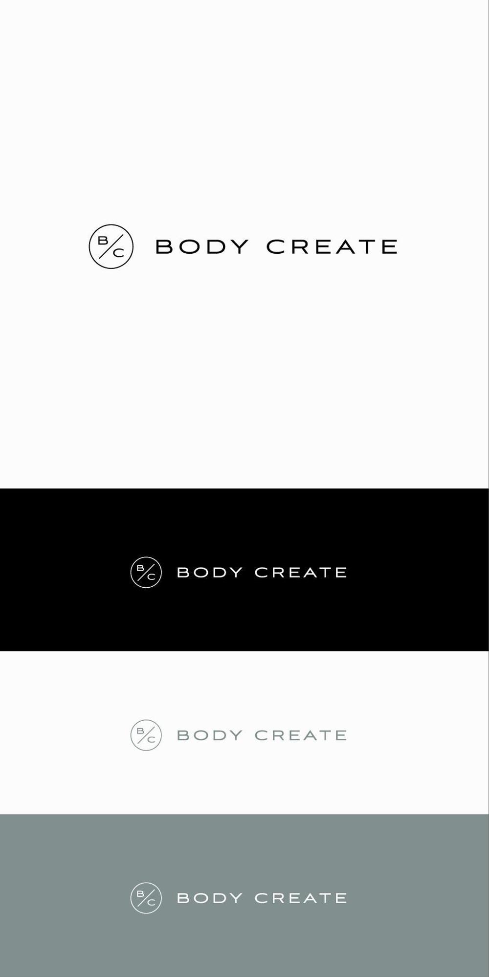 株式会社ネクストクリエイトのロゴとパーソナルトレーニングジム「BODY CREATE」のロゴ