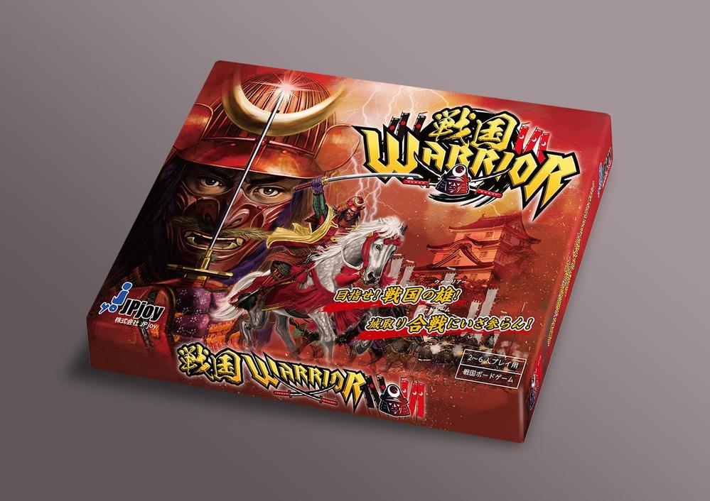 戦国ボードゲーム「戦国WARRIOR」の箱のデザイン