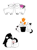みい (mii_a18na)さんのアルパカ・猫・ペンギンのイラスト募集への提案