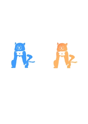 Kokonatsu (Konatsu)さんの動物病院　Azをメインに犬と猫のシルエットを組み合わせたロゴへの提案